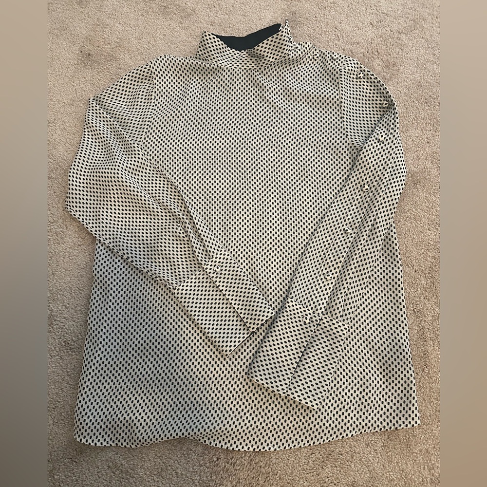 Who What Wear Black and White Dress shirt